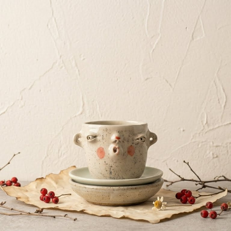 Czarka ceramiczna z obliczem Ceramika