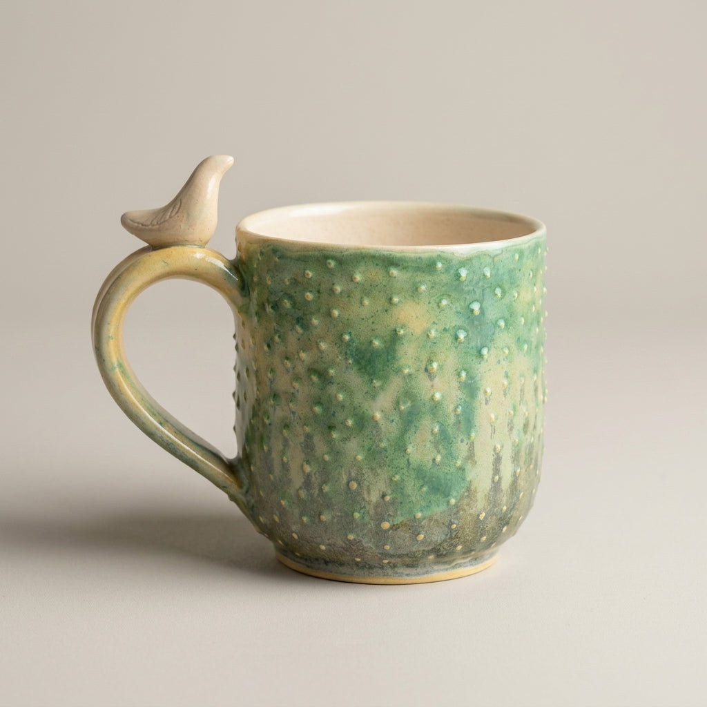 Ceramic mug Whales – handmade