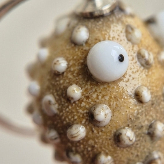 Kolczyki szklane Rybka – autorski lampwork