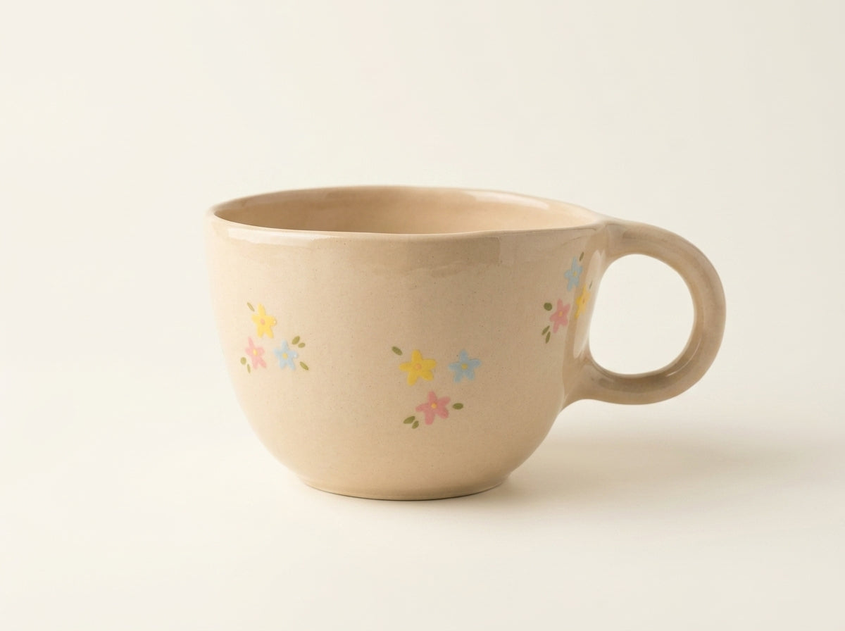 Kubek ceramiczny z króliczkiem na dnie