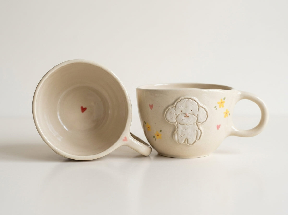 Kubek ceramiczny z maltipoo