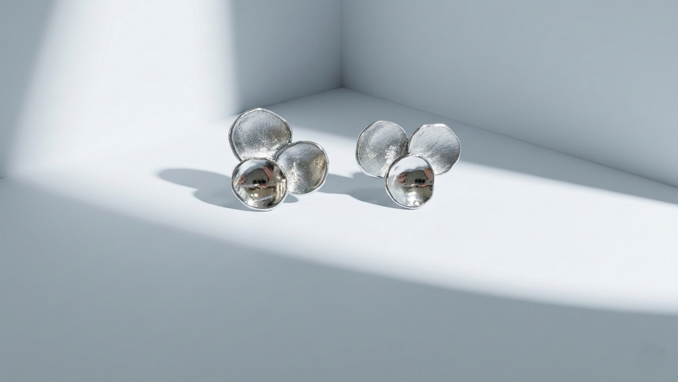 Kolczyki Bąbelki z neizyłbru