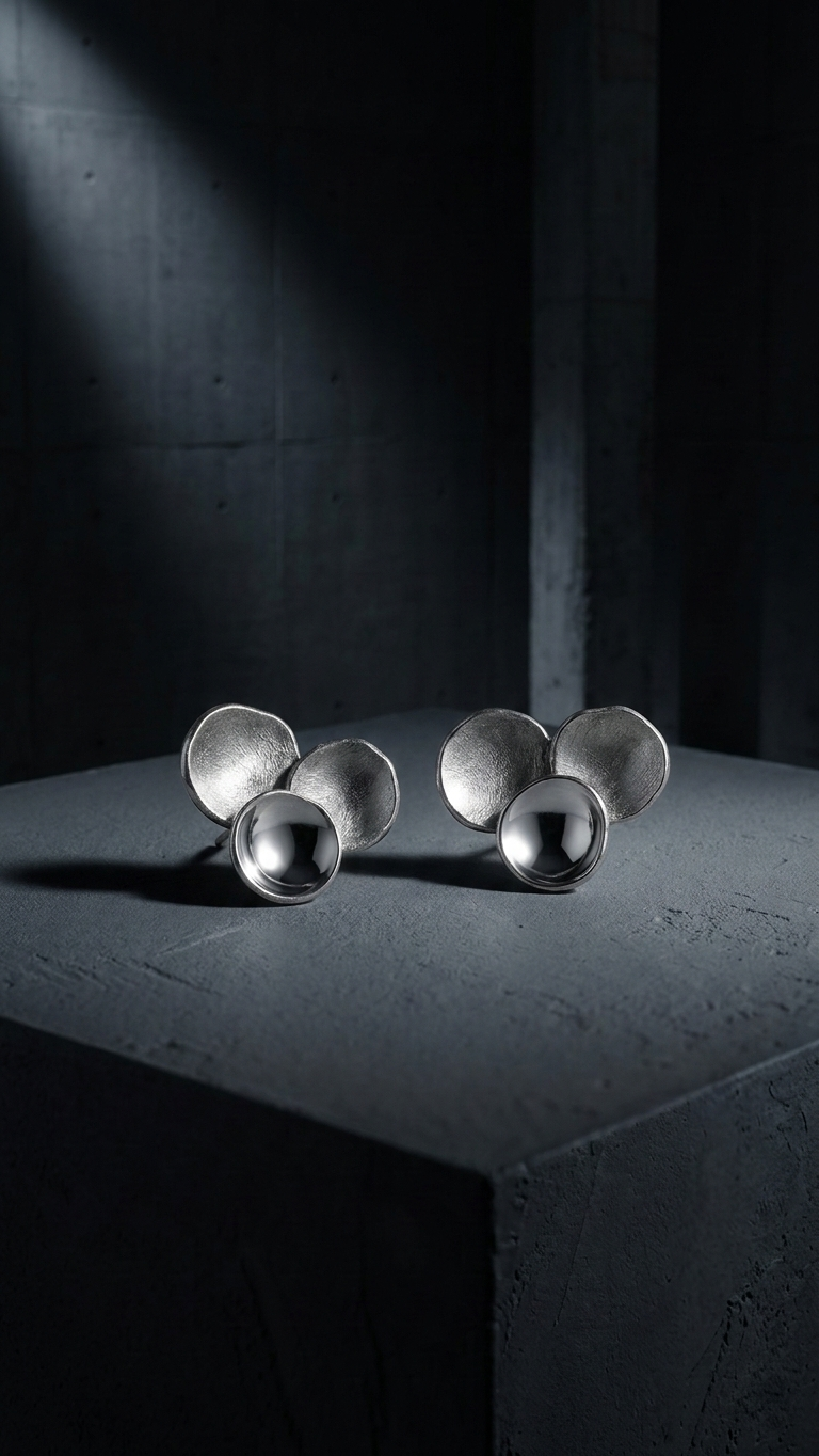 Kolczyki Bąbelki z neizyłbru