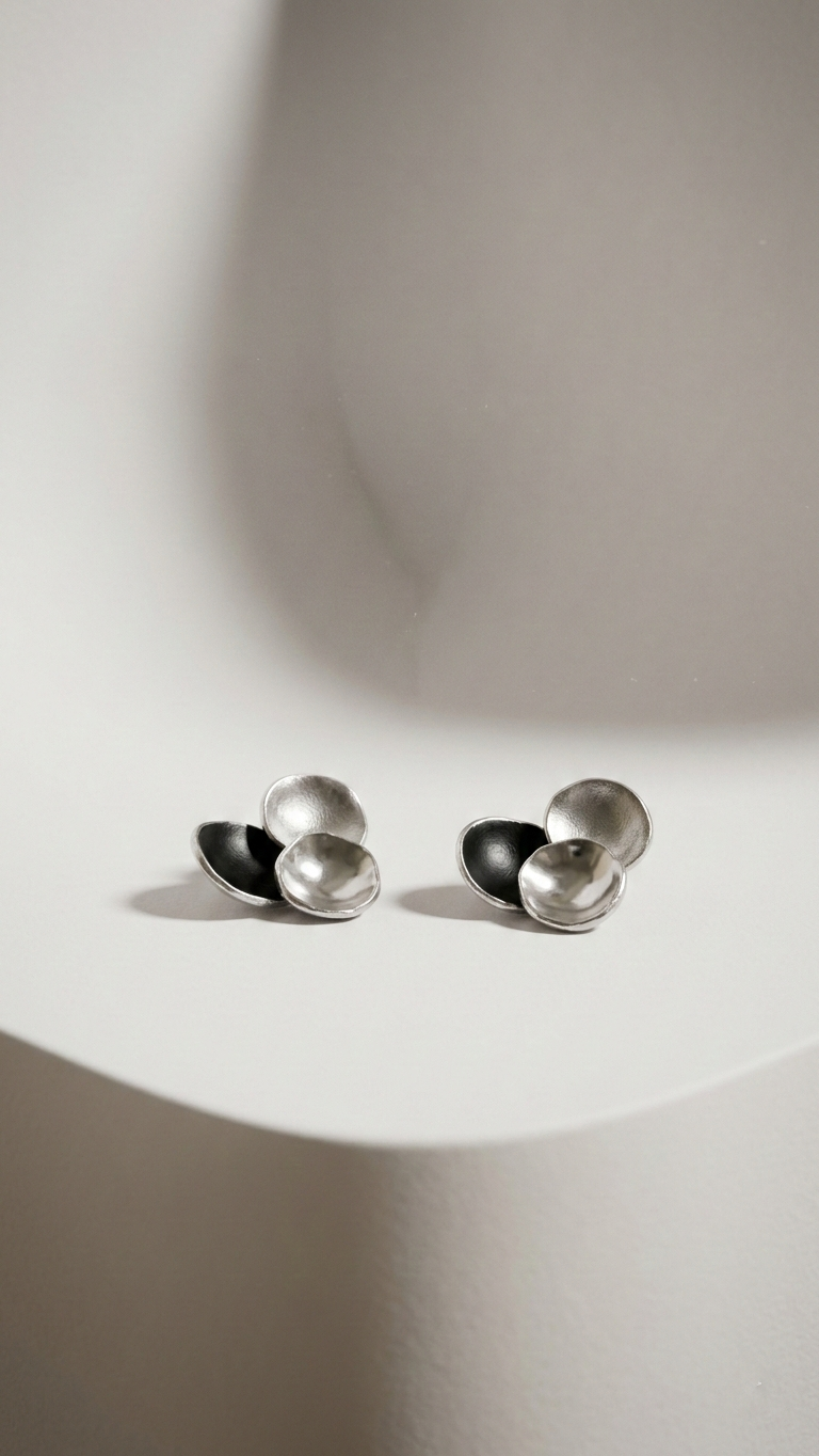 Kolczyki Bąbelki z neizyłbru