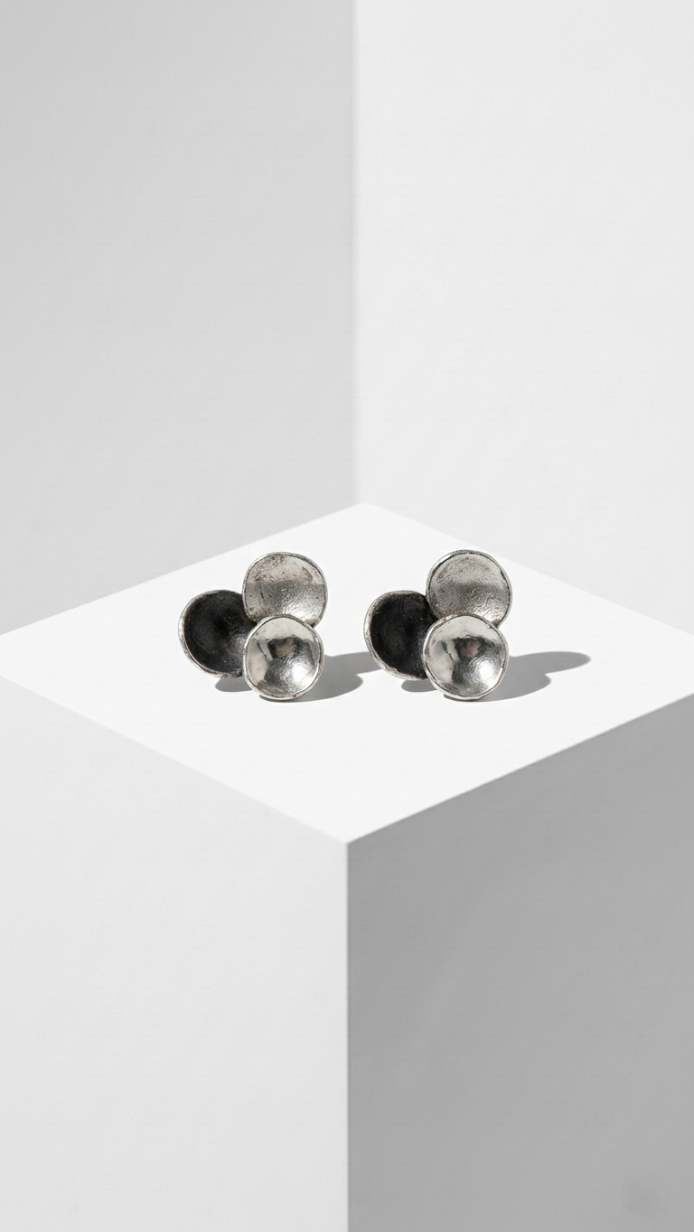 Kolczyki Bąbelki z neizyłbru