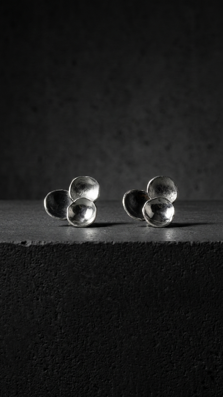 Kolczyki Bąbelki z neizyłbru