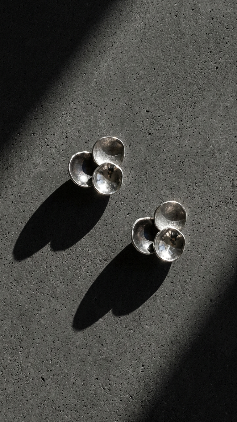 Kolczyki Bąbelki z neizyłbru