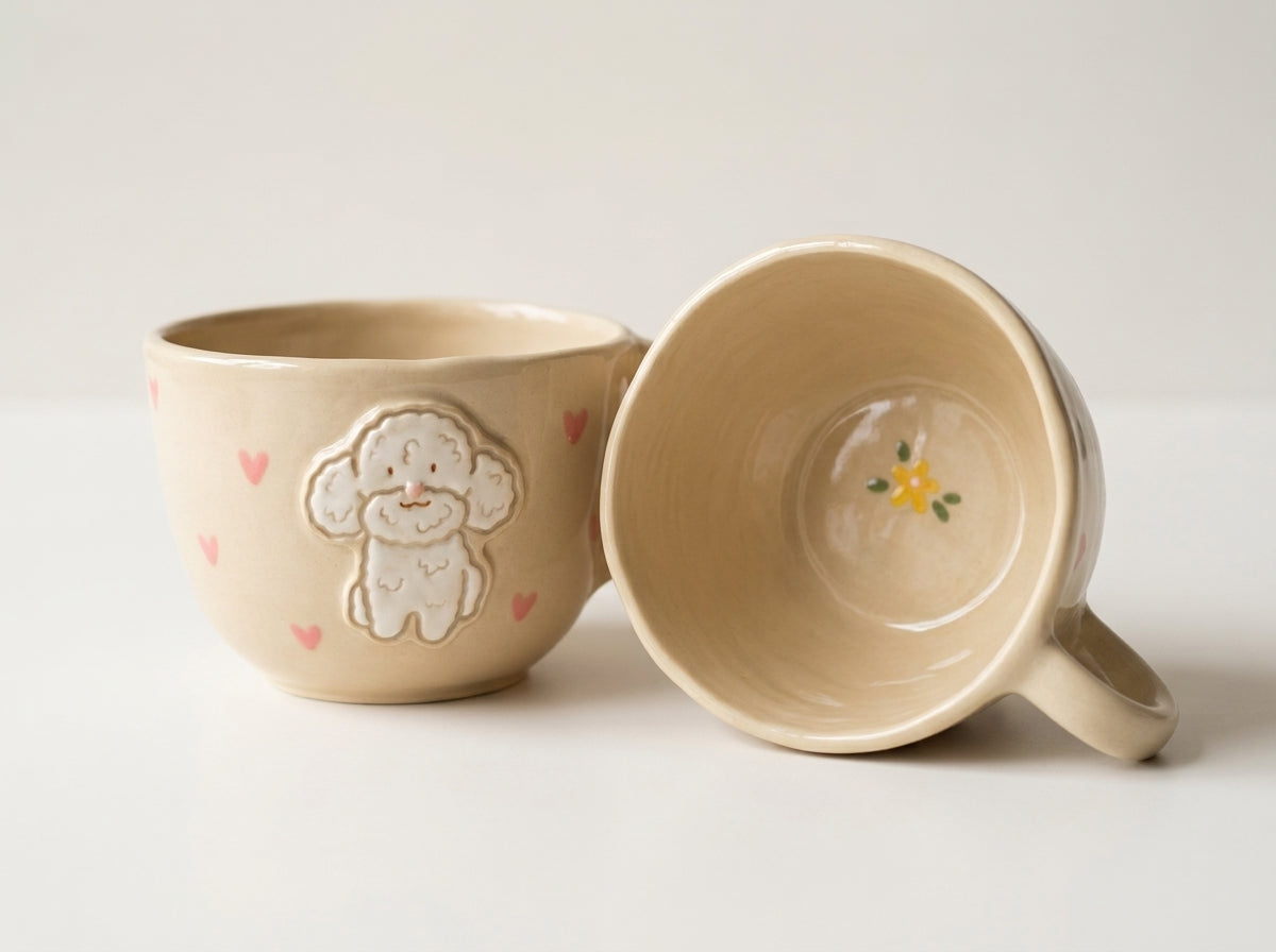Kubek ceramiczny z maltipoo