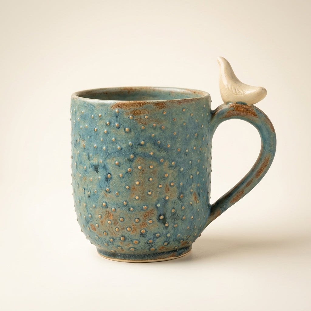 Ceramic mug Whales – handmade