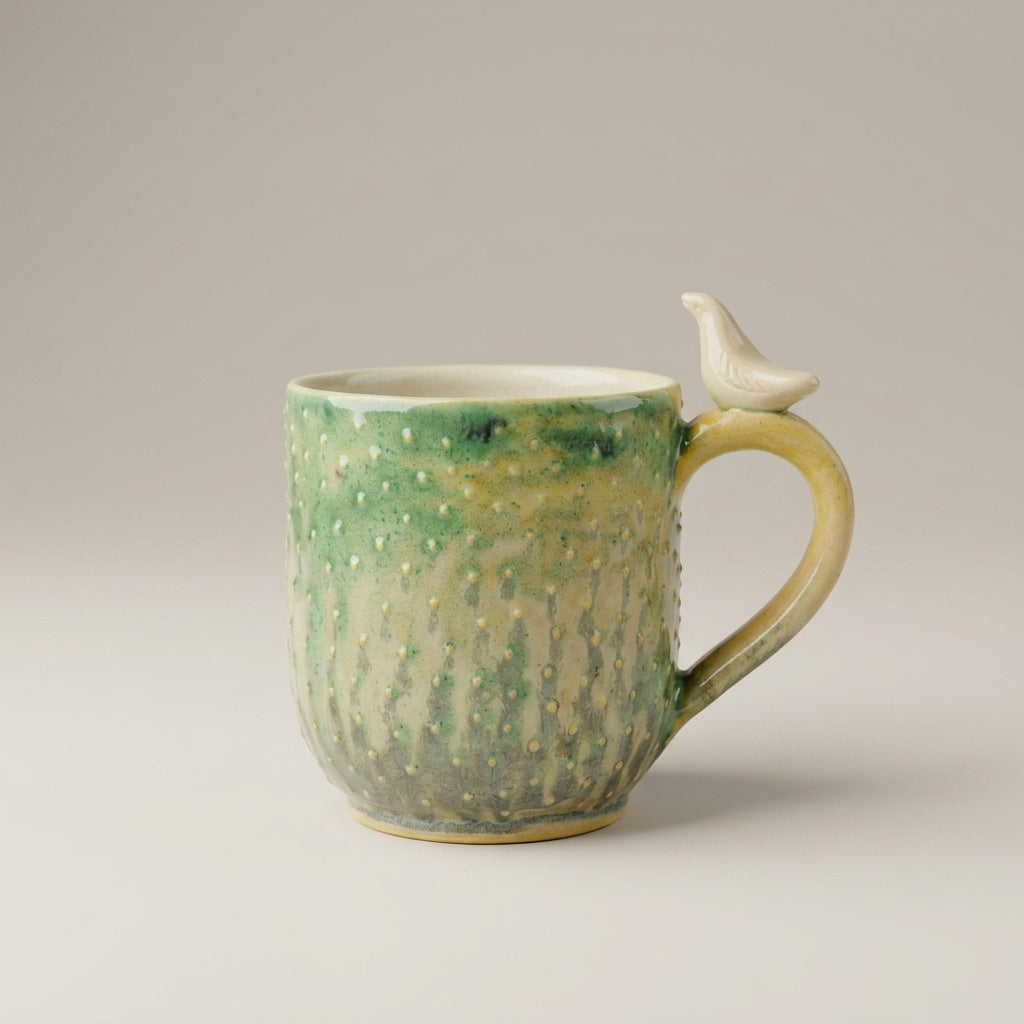 Ceramic mug Whales – handmade