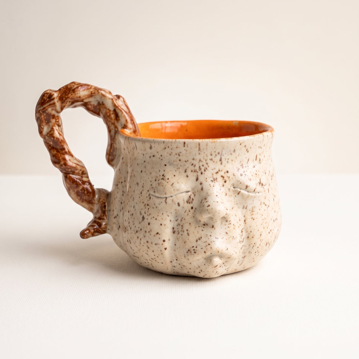 Full Moon ceramic mug - handmade