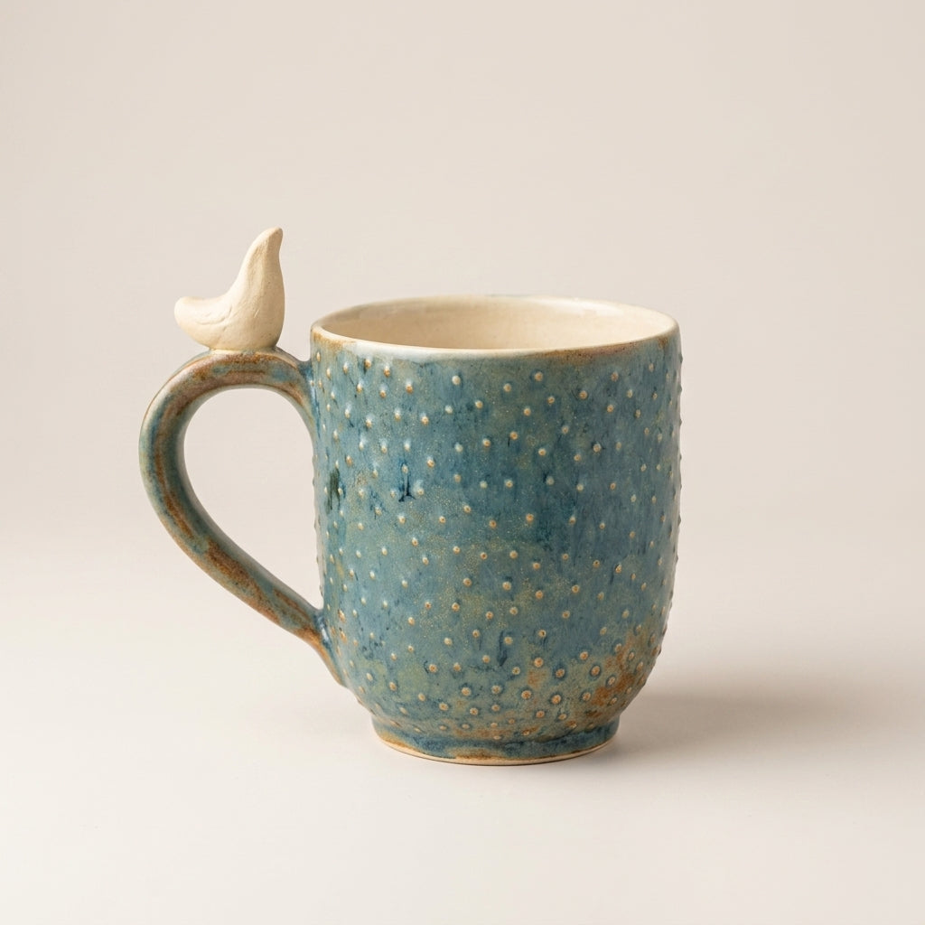 Ceramic mug Whales – handmade