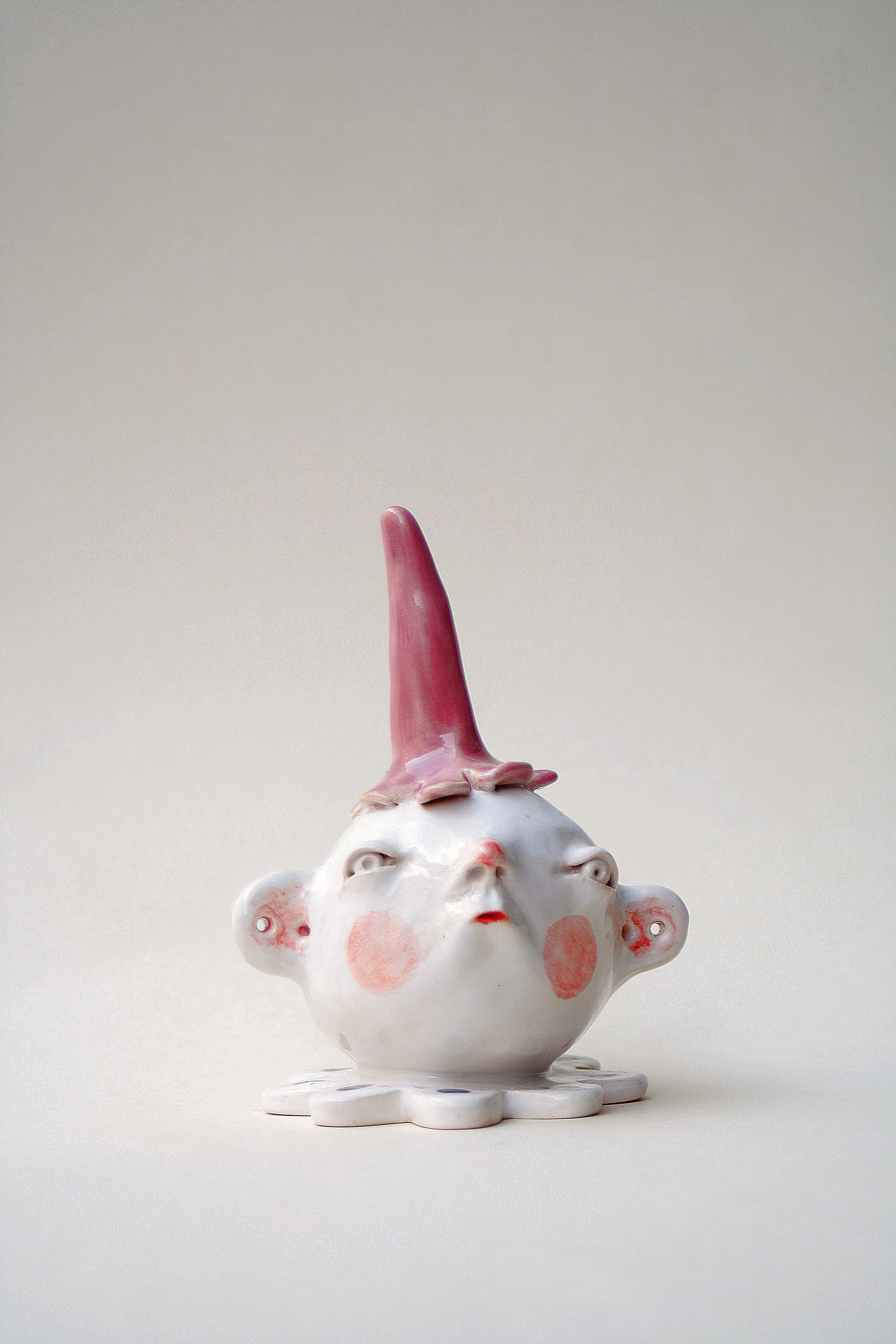 Stojak na pierścionki ceramiczny ręcznie wykonany Krasnal Ceramika