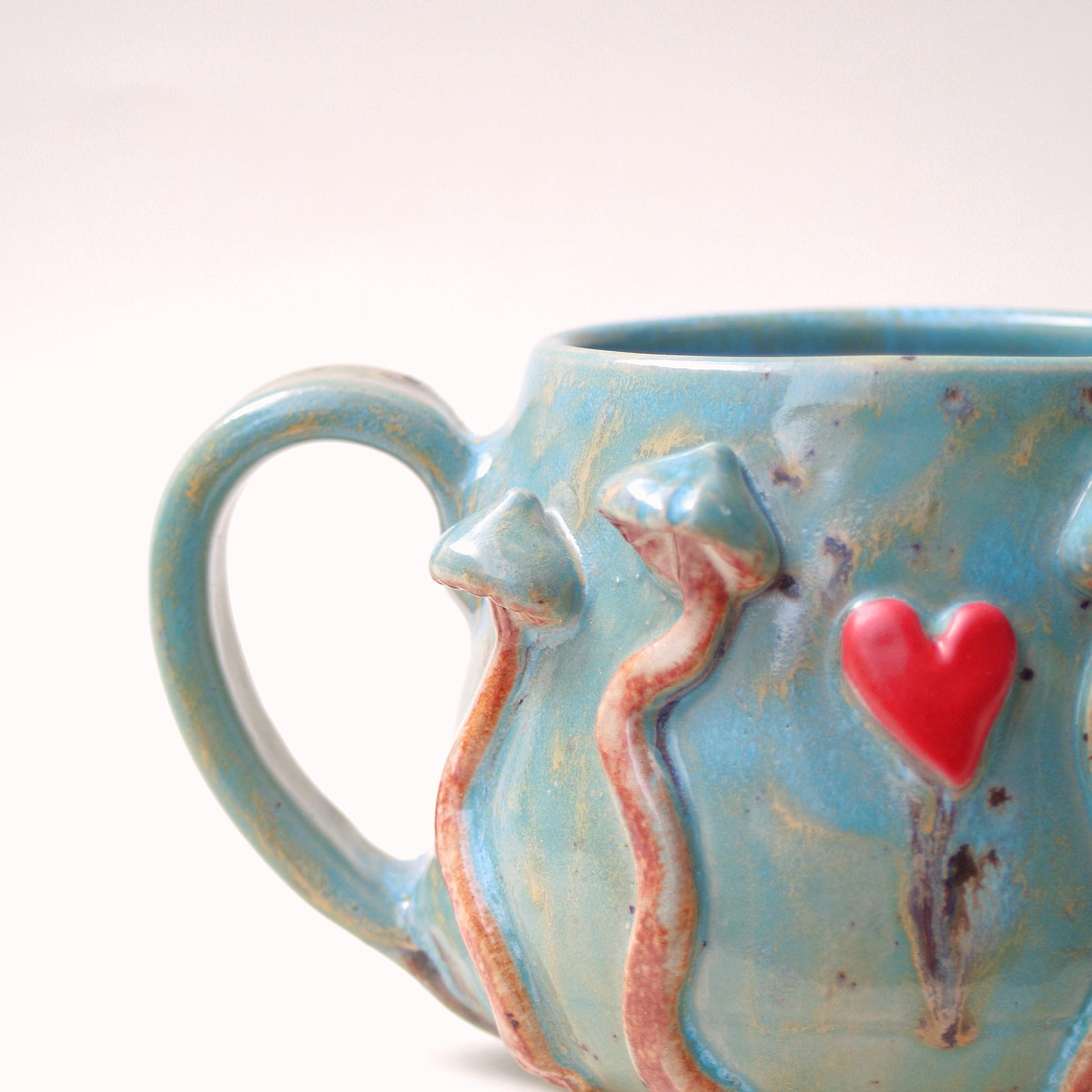 Kubek ceramiczny Grzybobranie z sercem Ceramika