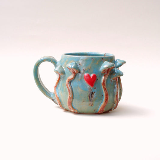 Kubek ceramiczny Grzybobranie z sercem Ceramika