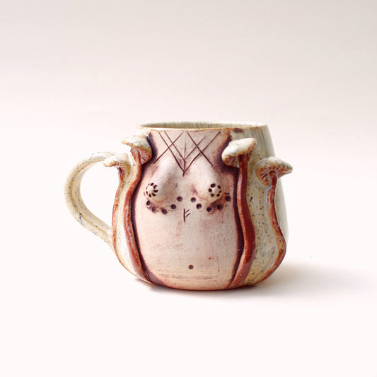 Kubek ceramiczny Bogini Lasu – ręcznie robiony Ceramika