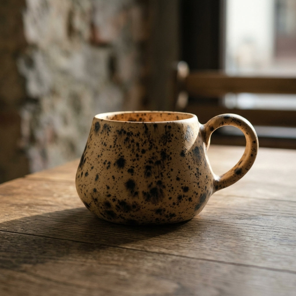 Full Moon ceramic mug - handmade