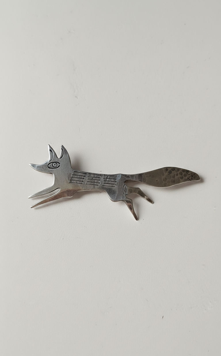 Broszka Lisiczka z melchioru