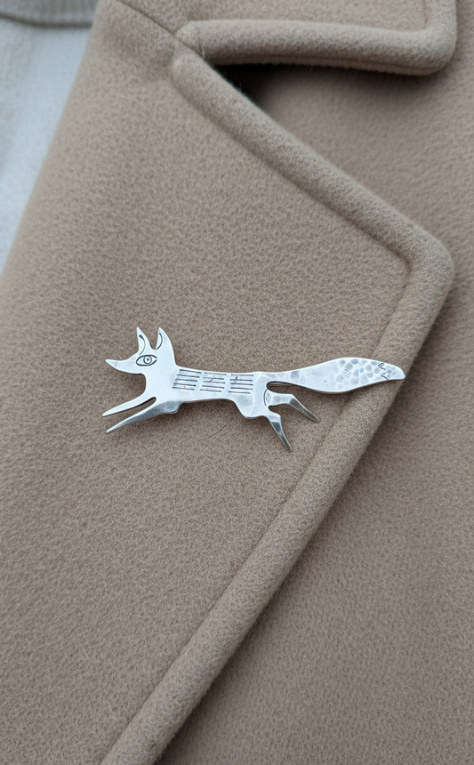 Broszka Lisiczka z melchioru