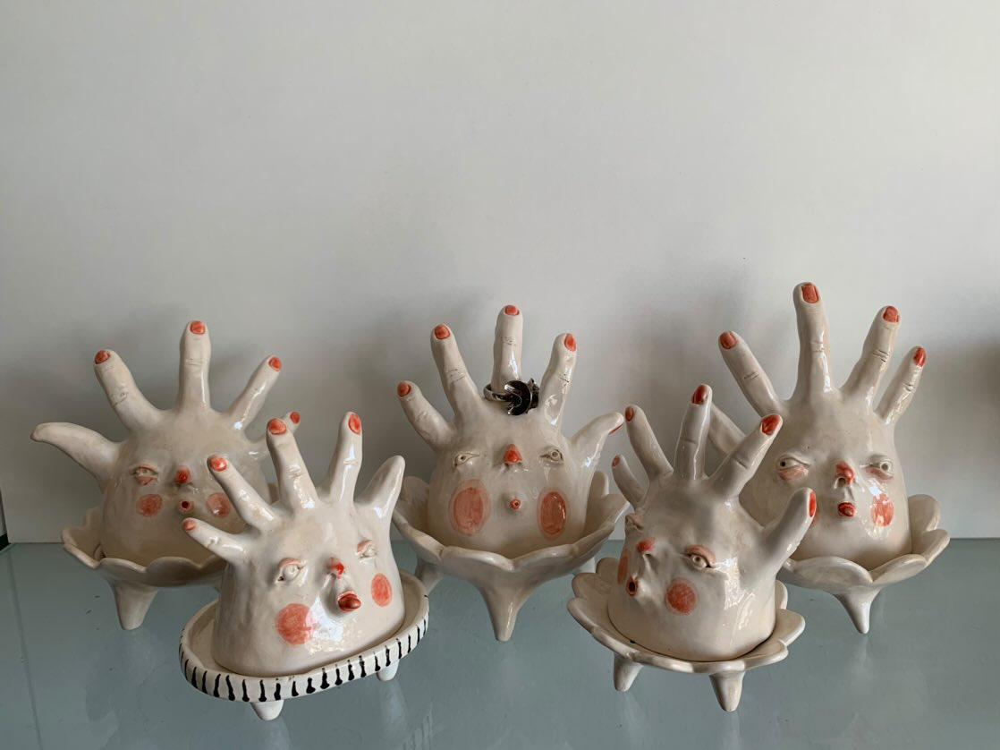 Artystyczna podstawka handmade na drobiazgi