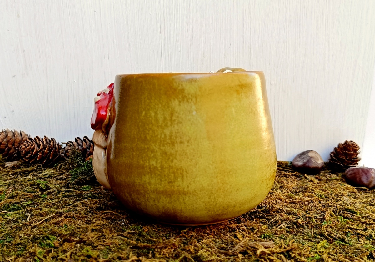 Kubek ceramiczny z muchomorem