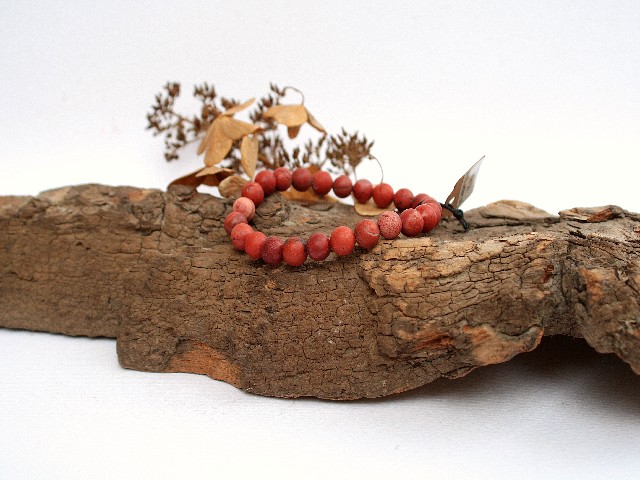 Bransoletka z czerwonym jaspisem