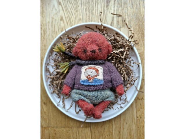Miś Teddy z Rysunkiem van Gogha – ręcznie robiona klasyka z charakterem