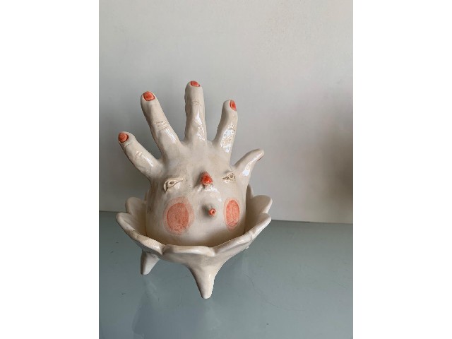 Artystyczna podstawka handmade na drobiazgi