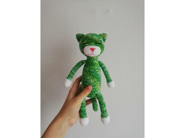 Zabawka Kot zielony