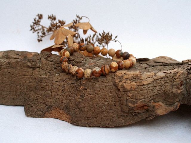 Bransoletka z jaspisem piaskowym