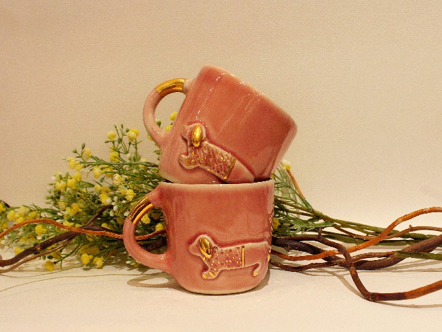  Ręcznie robiony kubek z jamnikiem