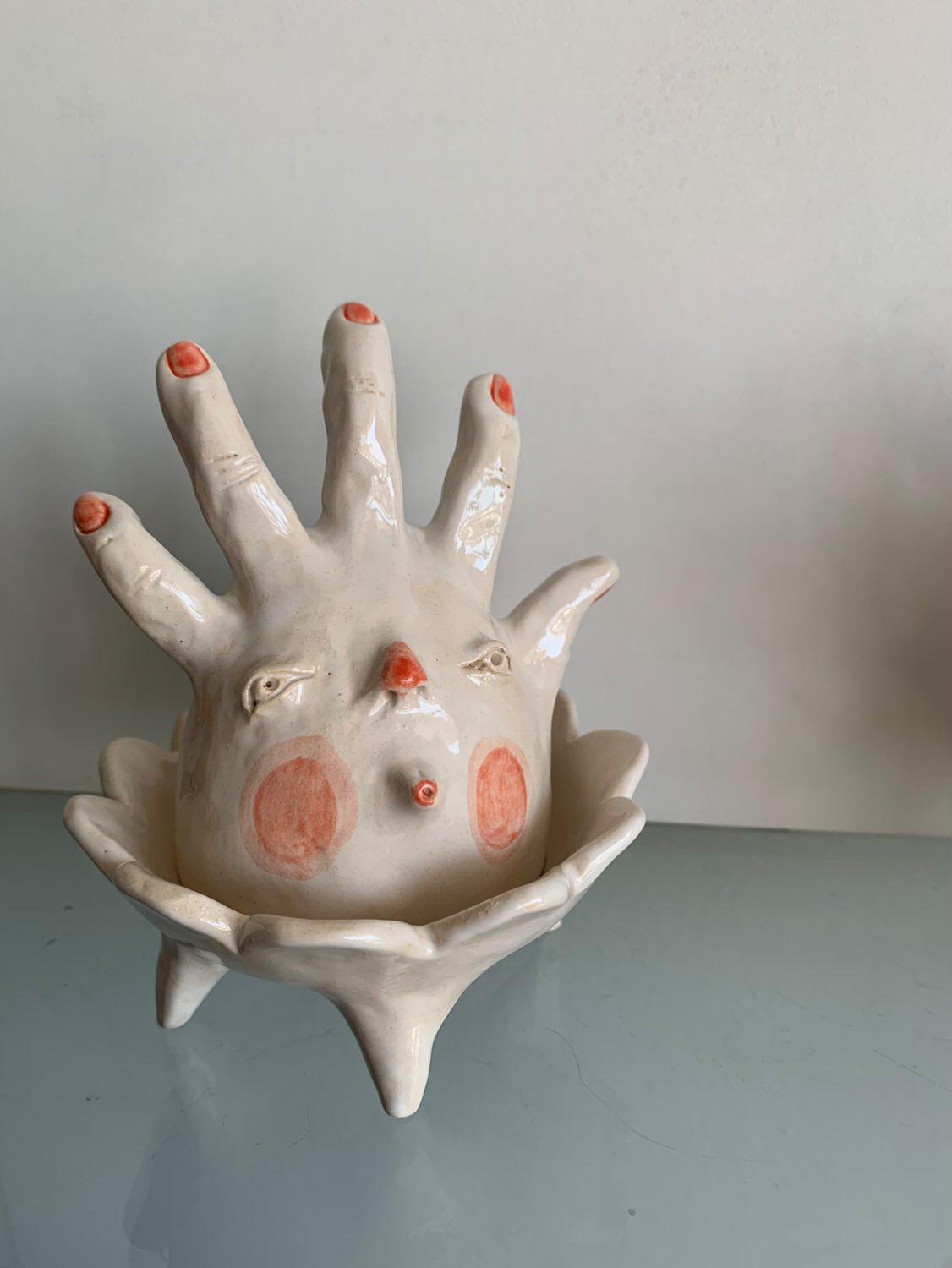 Artystyczna podstawka handmade na drobiazgi