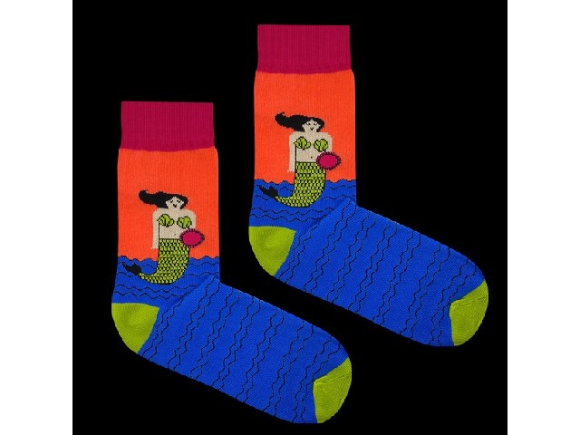 Skarpetki Syrenka Rysunkowa Neon 37-41