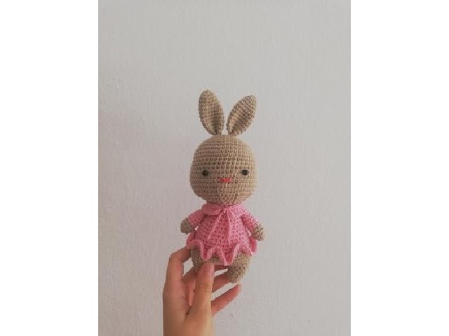 Zabawka Kroliczek w rozowej sukience